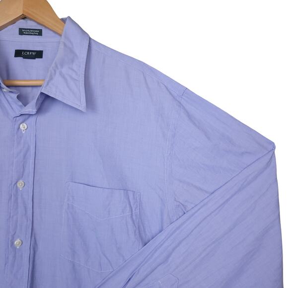 J Crew Men's Long Sleeve Button-Up Shirt Size XL 17-17.5 Periwinkle Blue - Picture 5 of 16
